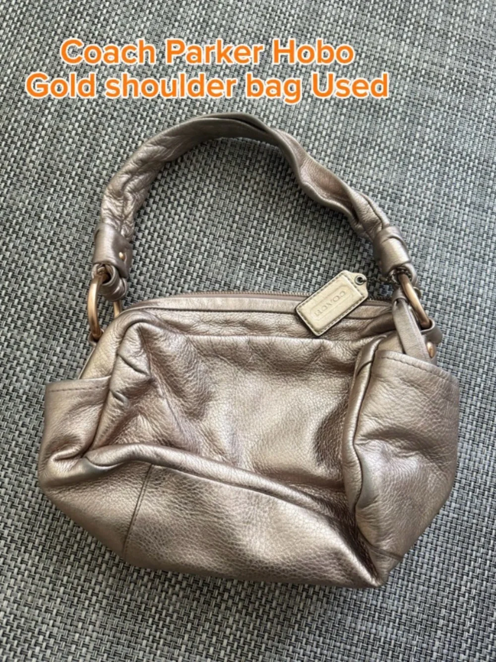 Coach Parker Hobo Y2K Shoulder Bag - Gold Used